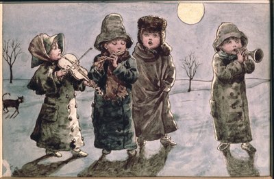 Christmas Caroling by Kate Greenaway